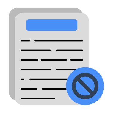 Yasak belgenin mükemmel tasarım simgesi 