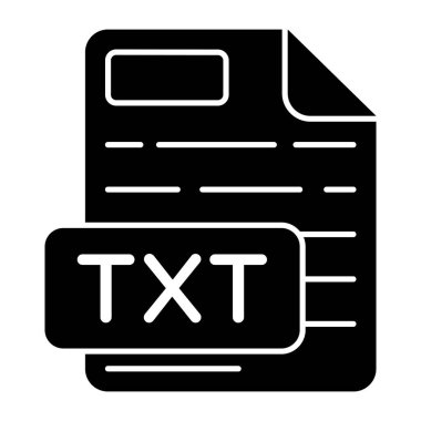 Txt dosyasının düzenlenebilir tasarım simgesi