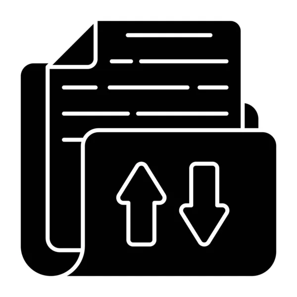 Premium Design Icon Folder Transfer — Stock Vector