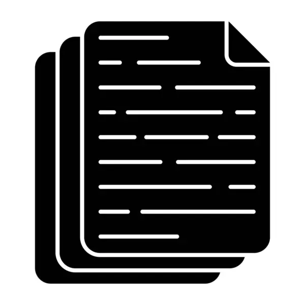 Editierbares Design Symbol Der Datei — Stockvektor