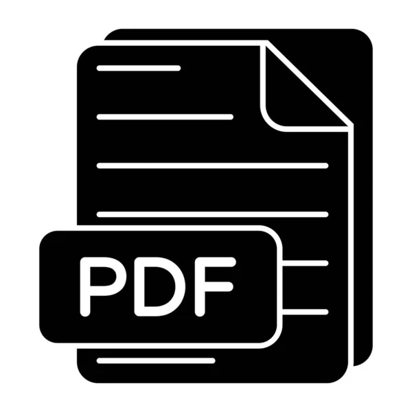 Editierbares Design Symbol Der Pdf Datei — Stockvektor