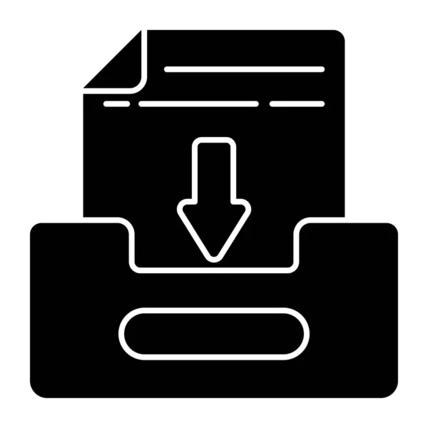 Icon Design File Download — Vector de stock