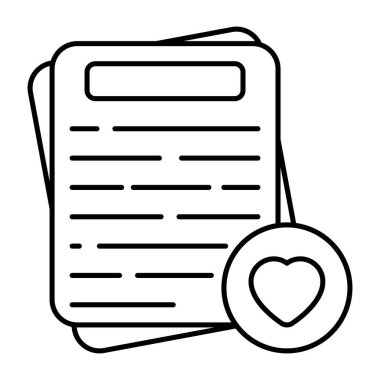 Doğrusal tasarımda favori dosya simgesi 