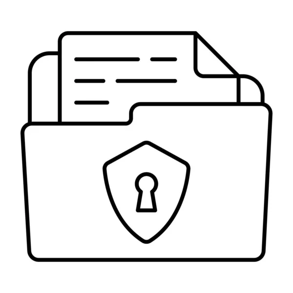 Premium Download Icon Folder Security — Image vectorielle