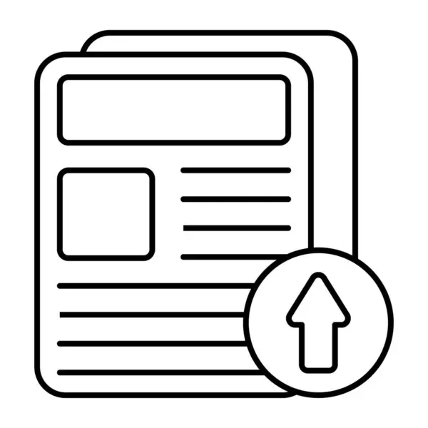 Дизайн Иконки Загрузки Файлов — стоковый вектор