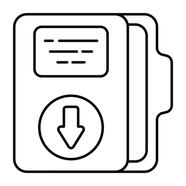 Icon Design File Download — Vector de stock