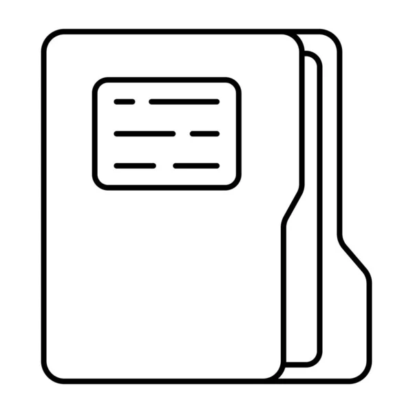 Edytowalna Ikona Projektu Etui Folderu — Wektor stockowy