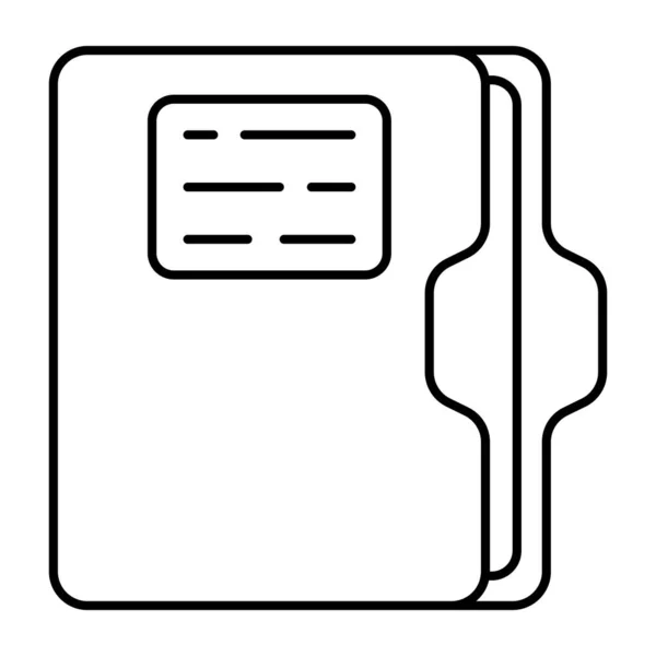 Icono Diseño Editable Caja Del Documento — Vector de stock