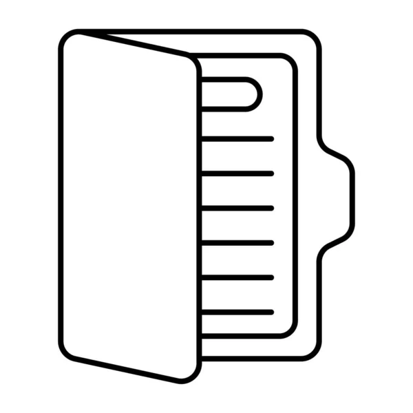 ファイルケースの編集可能なデザインアイコン — ストックベクタ