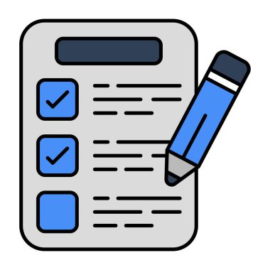 Kontrol listesinin mükemmel tasarım simgesi