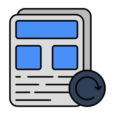 Dosya yeniden yüklenmesinin premimium indirme simgesi 