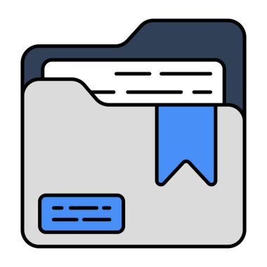 Belge dosyasıyla şerit, yer imi dizininin simgesi 