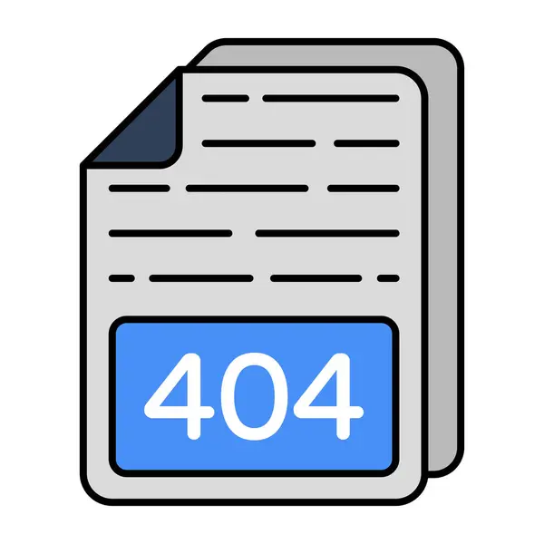 Ícone Design Editável Arquivo 404 —  Vetores de Stock