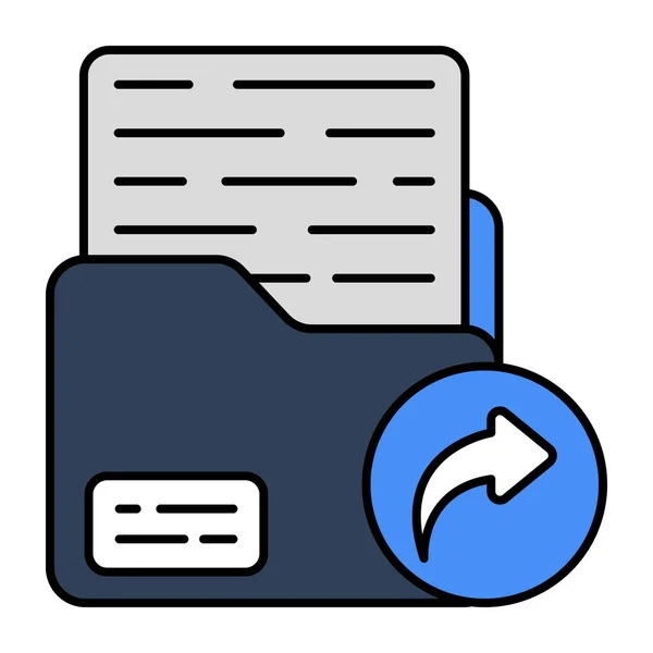 Design Créatif Dossier Envoi — Image vectorielle