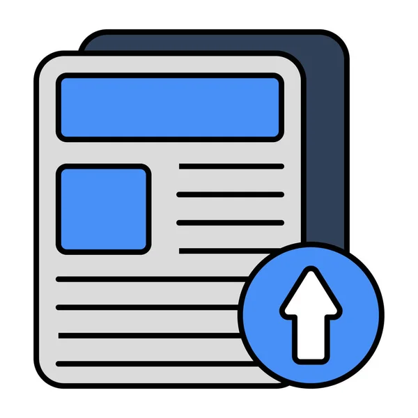 Дизайн Иконки Загрузки Файлов — стоковый вектор