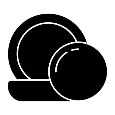 Kompakt tozun mükemmel tasarım simgesi 