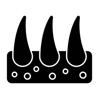 Benzersiz bir folikül tasarımı simgesi 