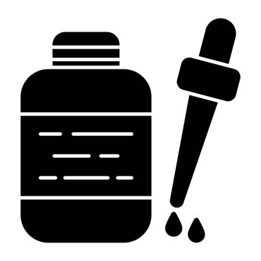 Damlalık şişesinin modern tasarım simgesi 