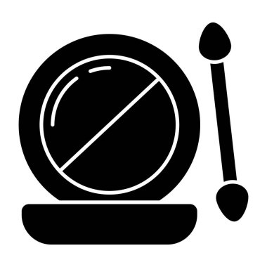 Kompakt tozun mükemmel tasarım simgesi 