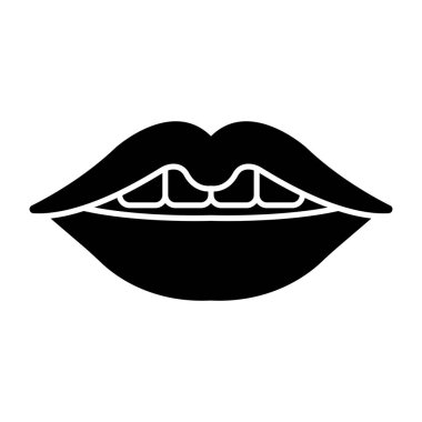 Dudak renginin mükemmel tasarım simgesi 