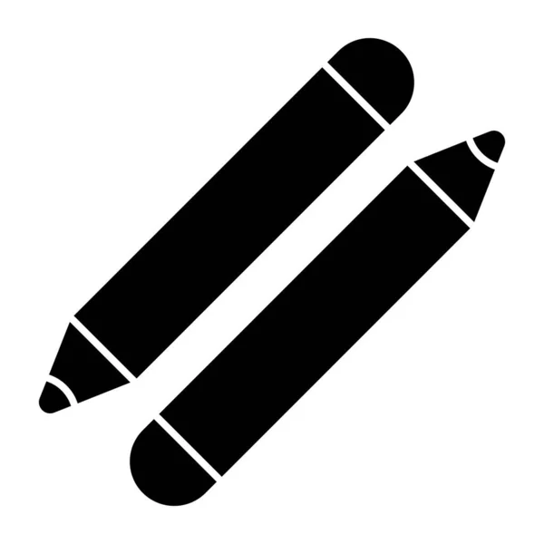 Icon Design Lip Pencils — Stock Vector