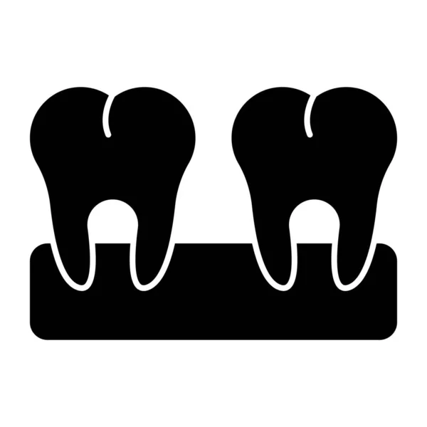 Prémiová Ikona Stahování Zubů — Stockový vektor