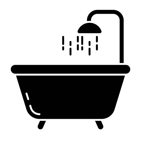 Trendy Vector Design Bathtub — Image vectorielle