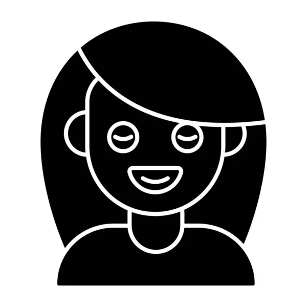 Belo Ícone Design Máscara Facial — Vetor de Stock