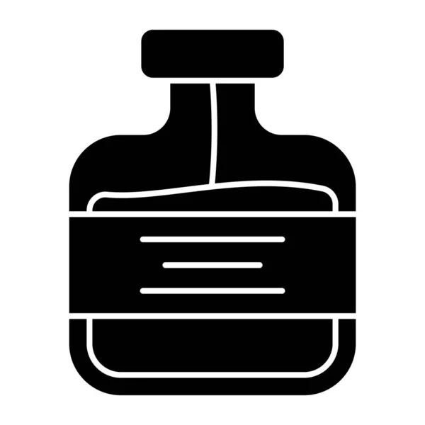 Icono Diseño Sólido Botella Loción — Vector de stock