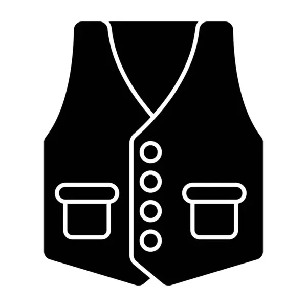 Icon Design Waistcoat — Vetor de Stock