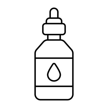 Damlalık şişesinin modern tasarım simgesi 