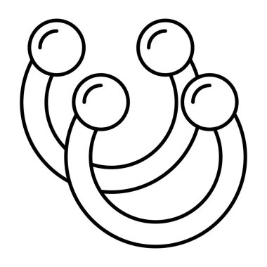 Kolluğun doğrusal tasarım simgesi kavramsallaştırılıyor 