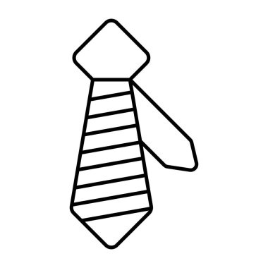 Kravatın düzenlenebilir tasarım simgesi 