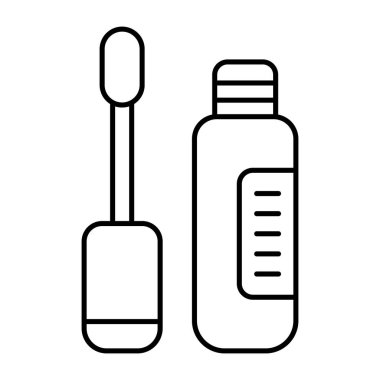 Güzel bir rimel tasarımı simgesi