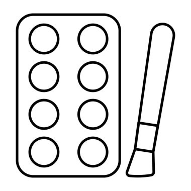 Göz farı kitinin modern tasarım simgesi 