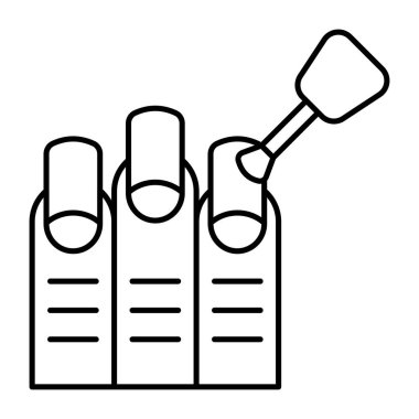 El güzelliği ikonu, ojenin doğrusal tasarımı 