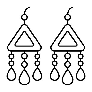 A perfect design icon of earrings