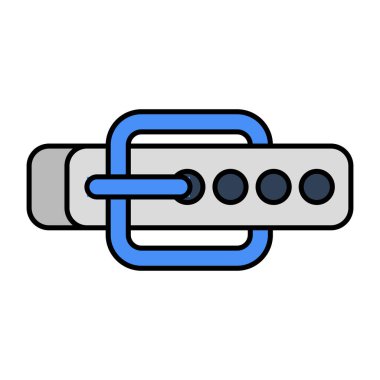 Bel kemeri simgesi, düzenlenebilir vektör 