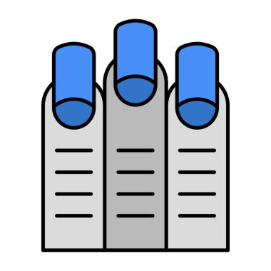 El güzelliği ikonu, düz manikür tasarımı 