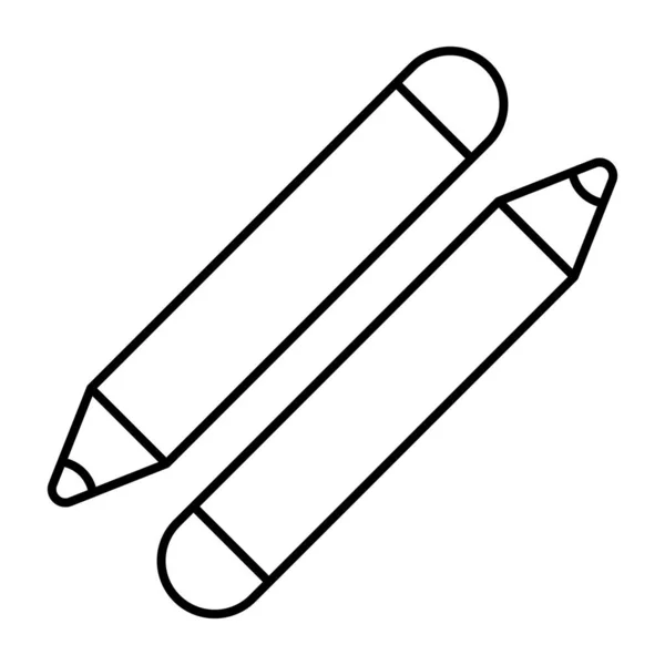 Icon Design Lip Pencils — Stock Vector
