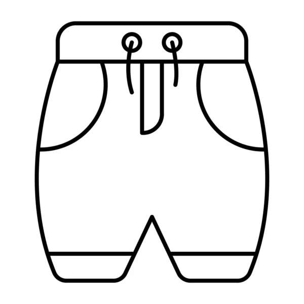 Pantalón Ropa Hombre Icono Diseño Lineal Atuendo Deportivo — Archivo Imágenes Vectoriales