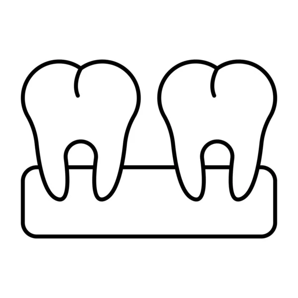 歯のプレミアムダウンロードアイコン — ストックベクタ