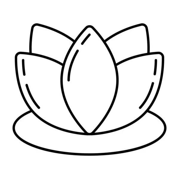 Projekt Ikony Kwiatu Lotosu — Wektor stockowy