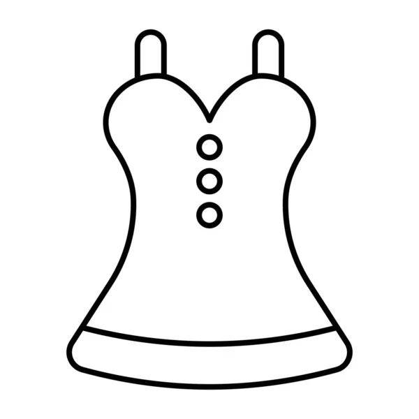 Красива Ікона Дизайну Жіночого Одягу — стоковий вектор