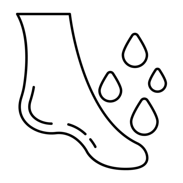 Editable Design Icon Foot Washing — Stock Vector
