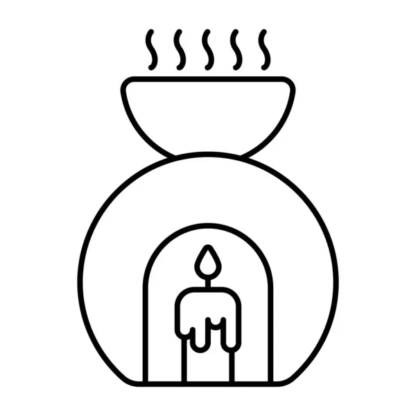 Современный Векторный Дизайн Ароматизированной Свечи — стоковый вектор
