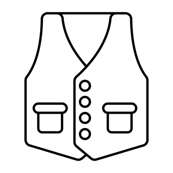 Icon Design Waistcoat — Stock Vector