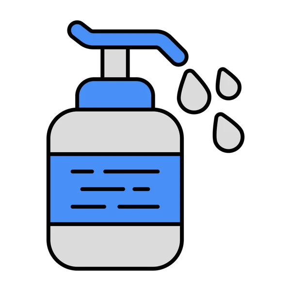 手部清洁剂的平面设计图标 — 图库矢量图片
