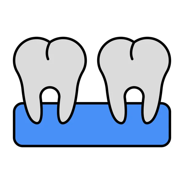 Birinci Sınıf Diş Indirme Simgesi — Stok Vektör