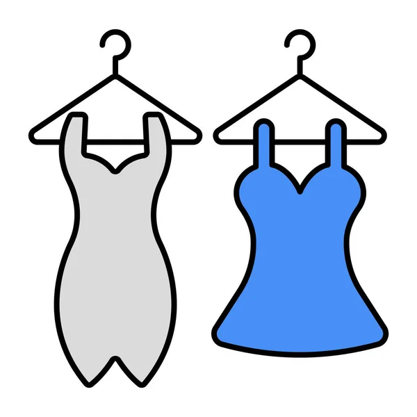 Дизайнерская Икона Женской Одежды — стоковый вектор